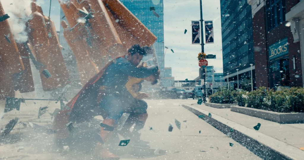DAVID CORENSWET as Superman in Warner Bros. Pictures’ “SUPERMAN,” a Warner Bros. Pictures release.